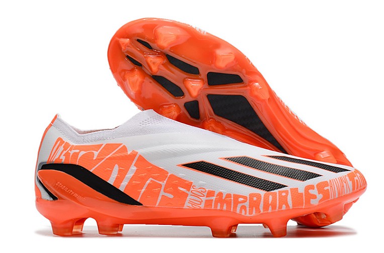adidas X Speedportal+ FG - orange blanc noir